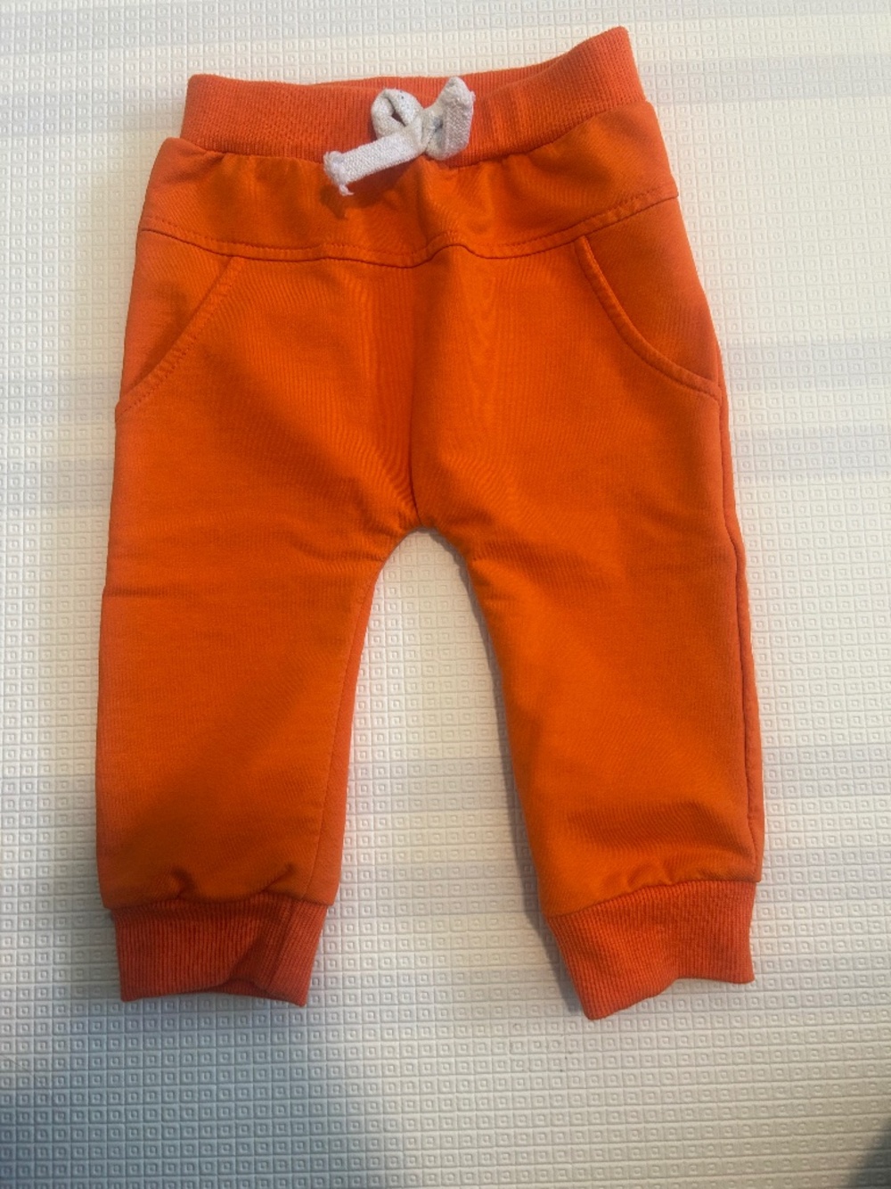 Orange baby pants